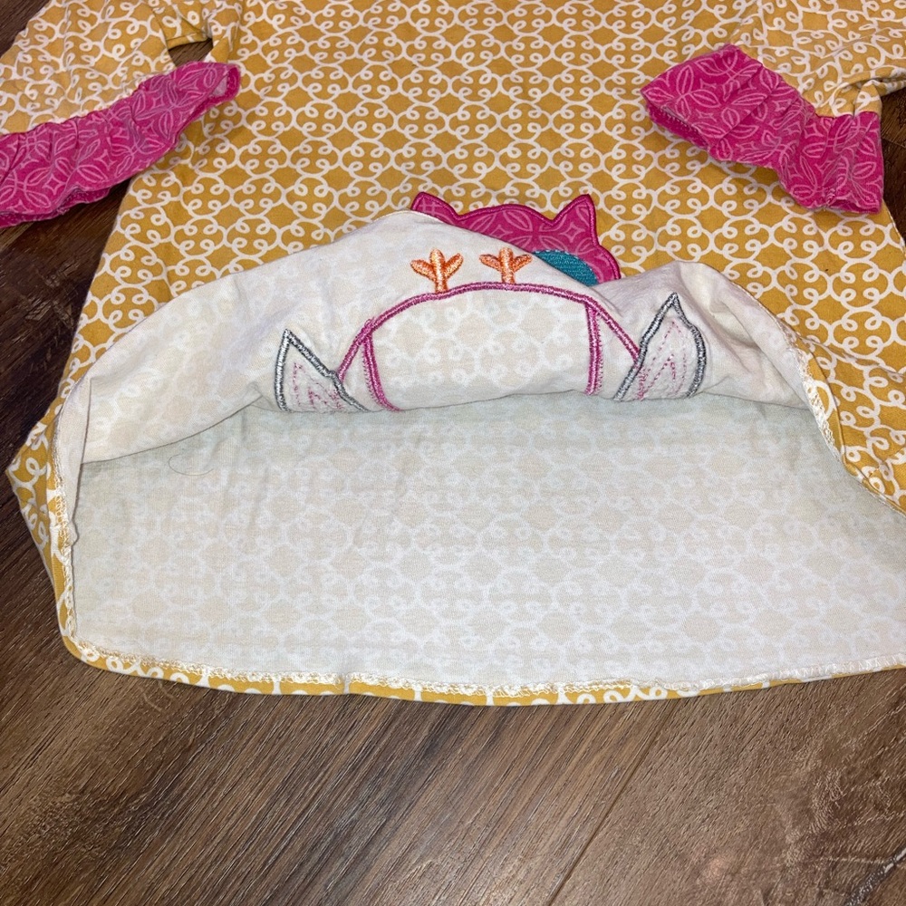 Jumping Fences Yellow 2 Piece Matching Owl Set Top Pants Outfit 6(Girl) - Picture 7 of 15